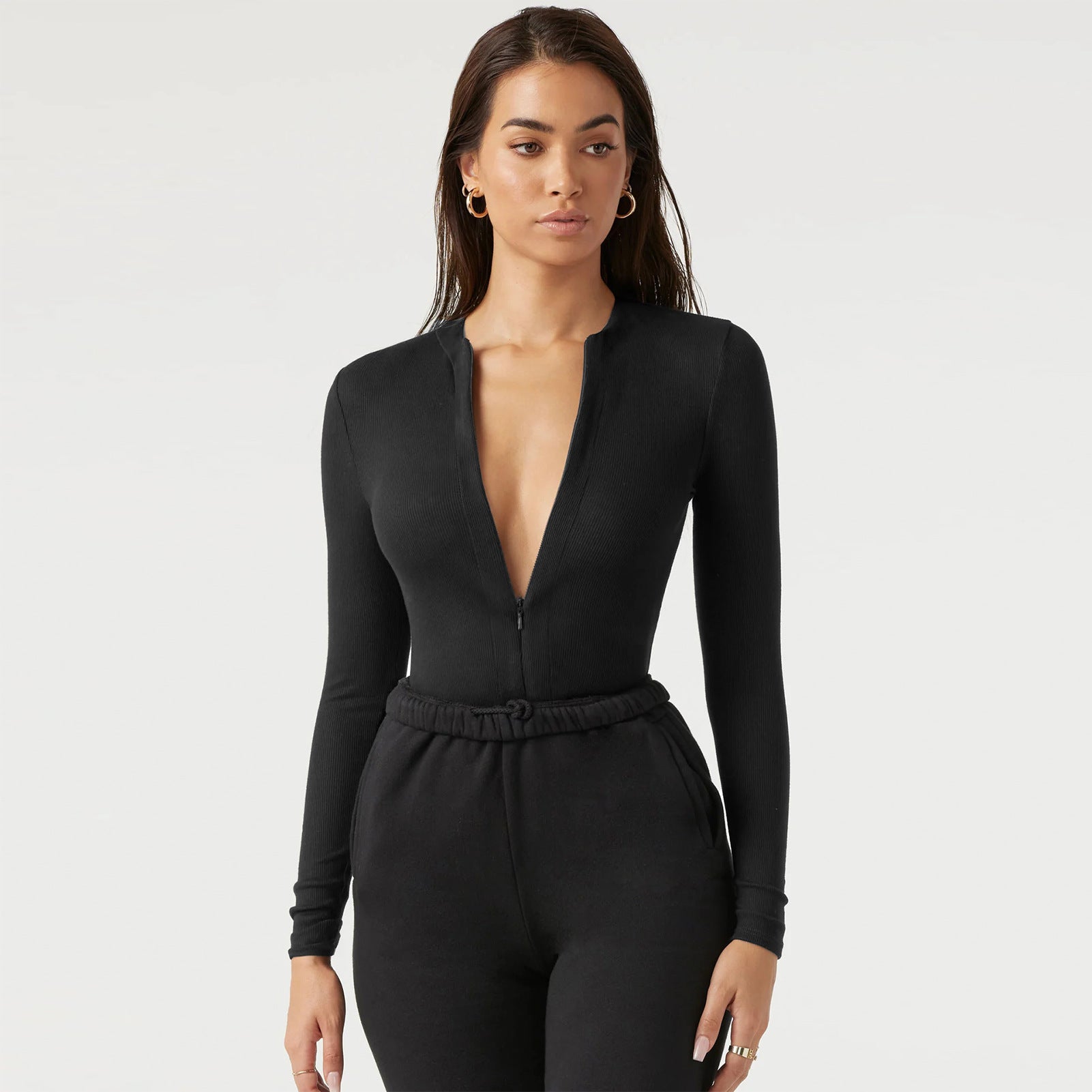 Slim Fit Knit Bodysuit - HNoori